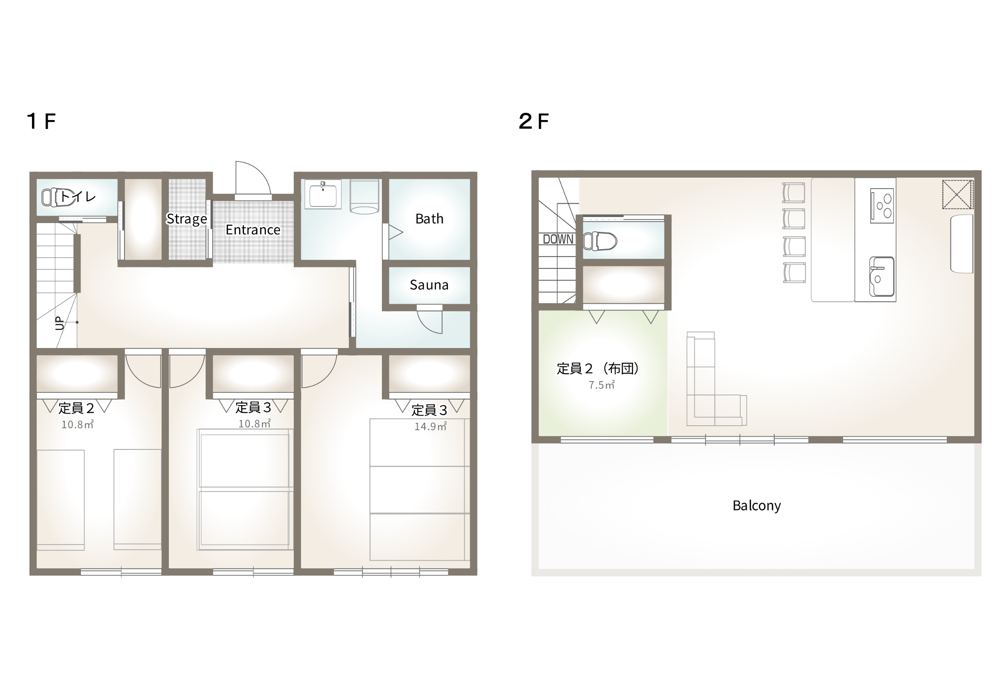 グローカル富士河口湖 floor plan